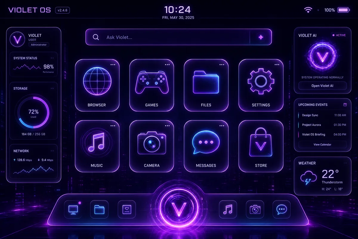 Violet OS · NixOS + AI